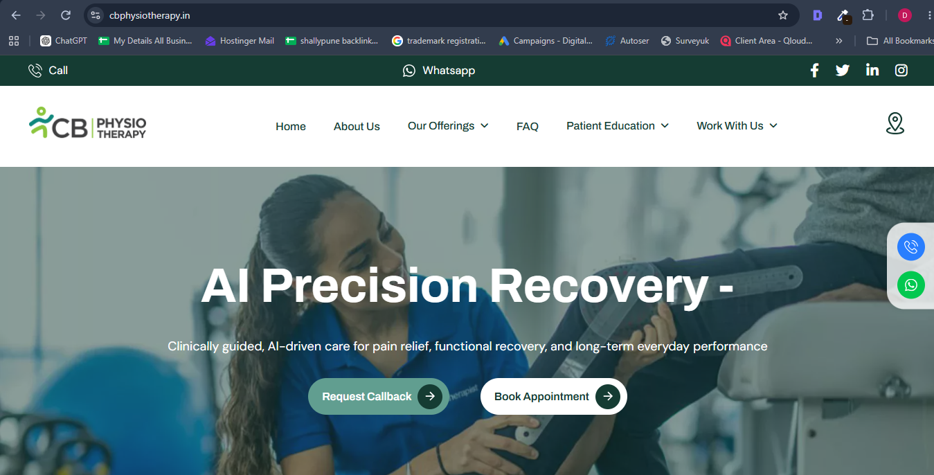 Clinic Website Design